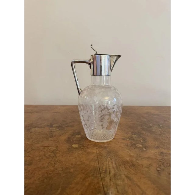 Antique Victorian Silver Plated Claret Jug, 1880 For Sale - Image 9 of 9