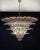 Italian Murano Glass Chandelier with Pink Leaves For Sale - Image 11 of 15