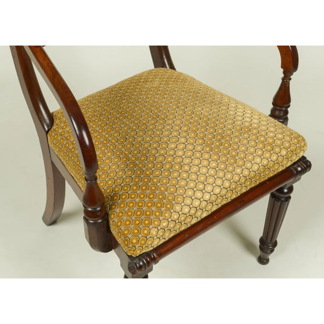 A George IV Mahogany Armchair For Sale - Image 9 of 10