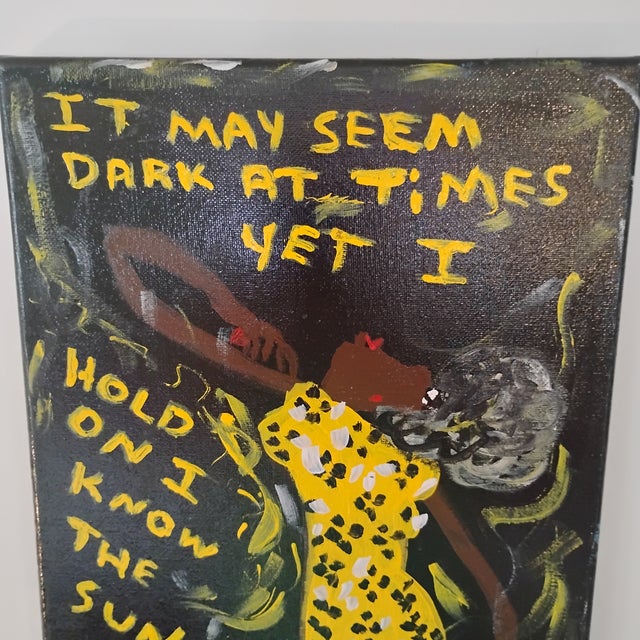 Original Mary L Proctor Painting Titled "It May Seem Dark at Tines" For Sale - Image 4 of 9