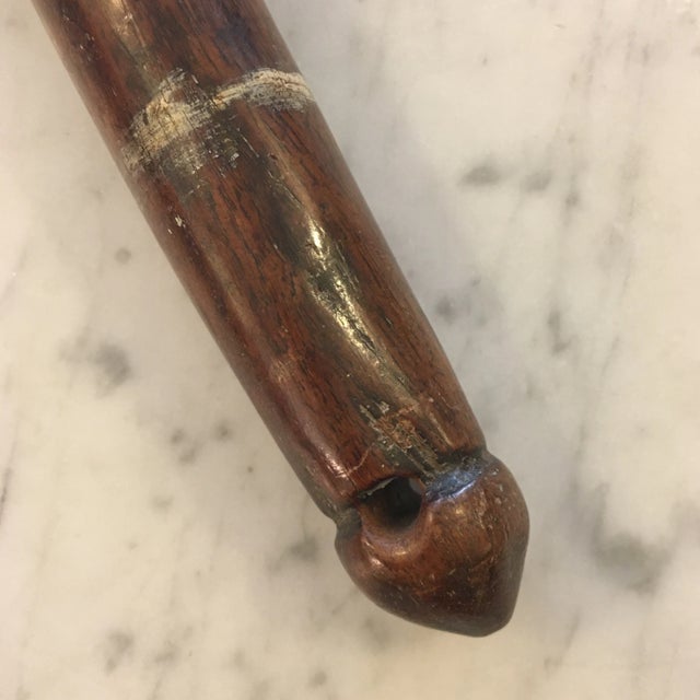 Wood Hand Carved Flute For Sale In Miami - Image 6 of 12