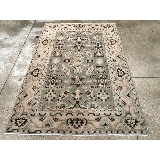 Galerie Shabab Collection Mid-20th Century Persian Malayer Accent Rug For Sale - Image 4 of 8