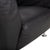 Animal Skin Set of 250 Lounge Chair and Ottoman in Black Leather from Rolf Benz For Sale - Image 7 of 18