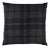 Schumacher Montana Wool Plaid 18" Pillow In Oxford Grey For Sale