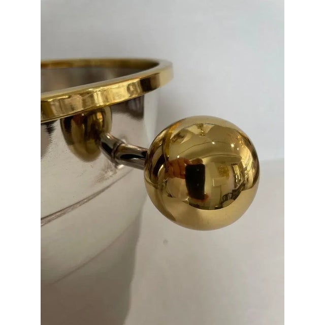 Silver 1980s Larry Laslo Art Deco Style Champagne Bucket For Sale - Image 8 of 12