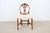 Elegant Set of Six Hepplewhite-Style Carved Dining Chairs With Oval Backrests For Sale - Image 9 of 16