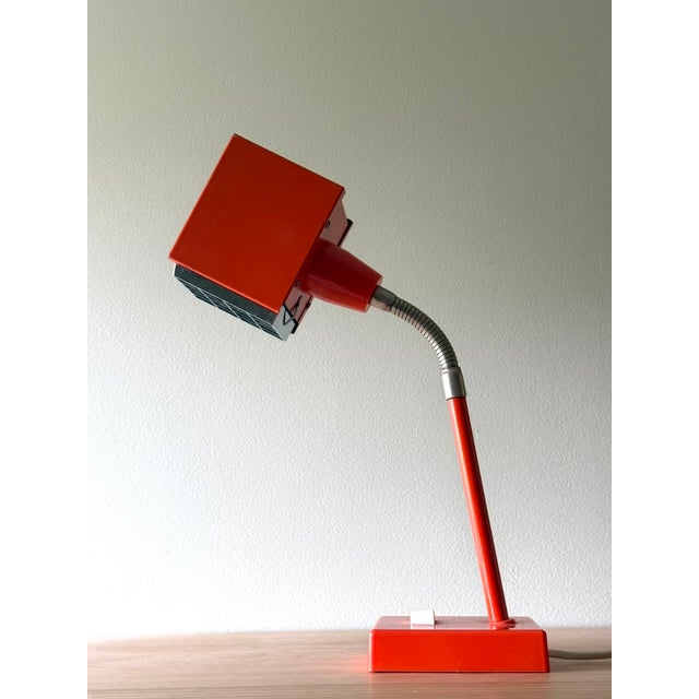 The Cube Table Lamp by Björn Svensson for Elidus, 1970s, in Very Good conditions. Designed 1970 to 1979 This piece has an...