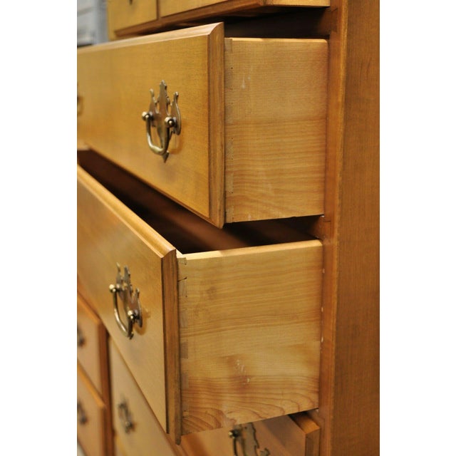 Vintage Beals Maine Rock Maple Bedroom Set With Dresser Chest Mirror