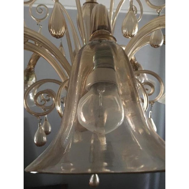 Mid-Century Modern Murano Blown Glass Chandelier, Italy, 1960s For Sale - Image 11 of 18