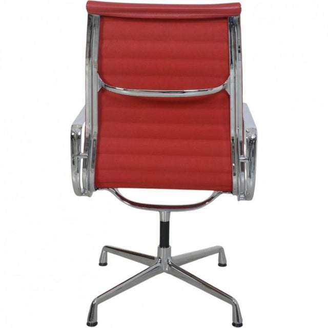 EA-109 Chair in Red Leather by Charles and Ray Eames, 2007 For Sale - Image 10 of 18