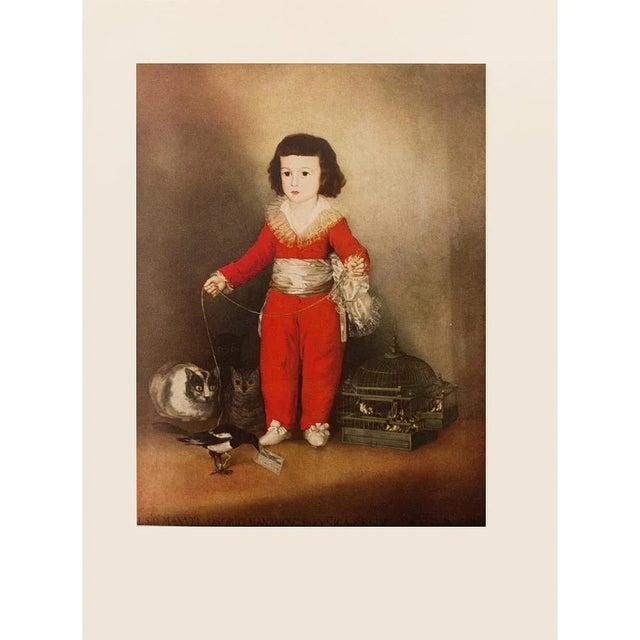 A stunning vintage offset lithograph after portrait of Don Manuel Osorio de Zuniga, also known as (1787 1788). Comes from...