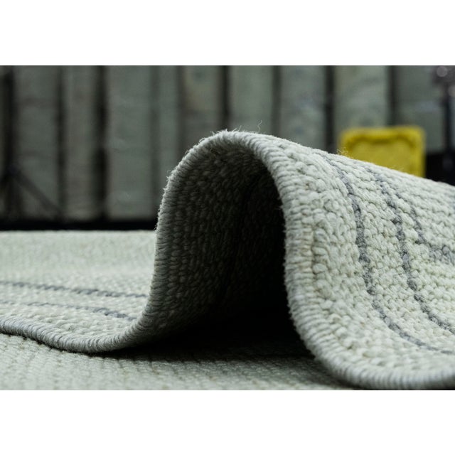 Gray Turkish Oushak Runner Rug 2'11" x 11'2" #18100 For Sale - Image 8 of 8