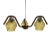 Wood & Glass Chandelier attributed to Wood Humpolec, 1960s For Sale