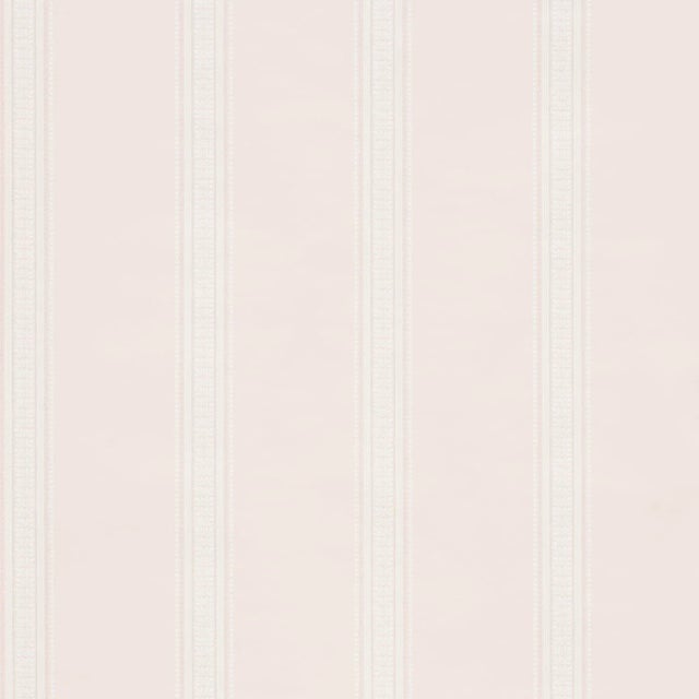 Schumacher Sample - Schumacher Lorraine Stripe Wallpaper in Blush For Sale - Image 4 of 4