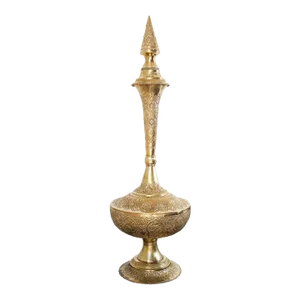Antique 19th Century Oversized Mughal Indian Brass Bottle Urn