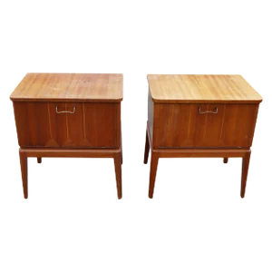Danish Nightstands, 1930s, Set of 2
