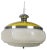 Space Age White and Yellow Pendant Lamp For Sale