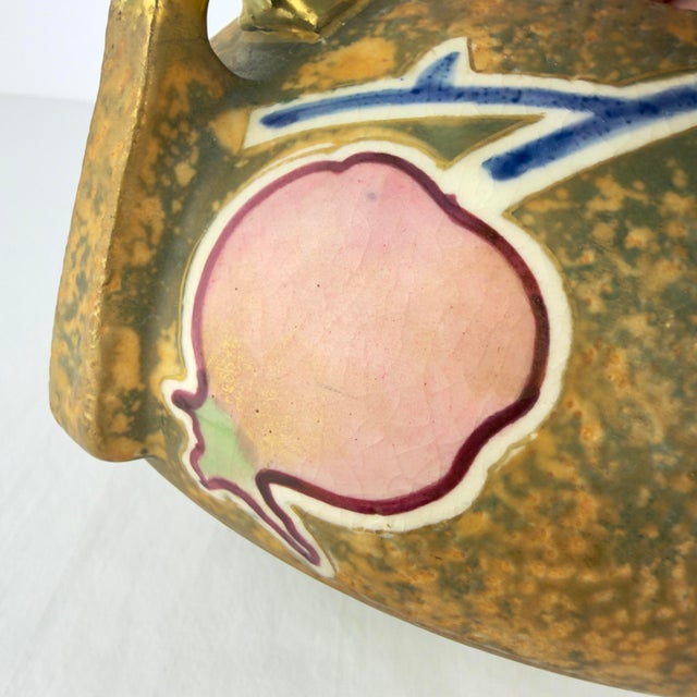 Ceramic Early 20th Century Amphora Austria Art Nouveau Gilt Vase For Sale - Image 7 of 12