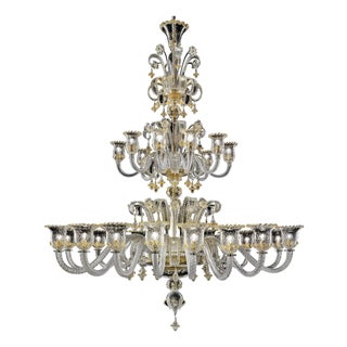 Murano Glass Chandelier in Venetian Design by Simoeng For Sale