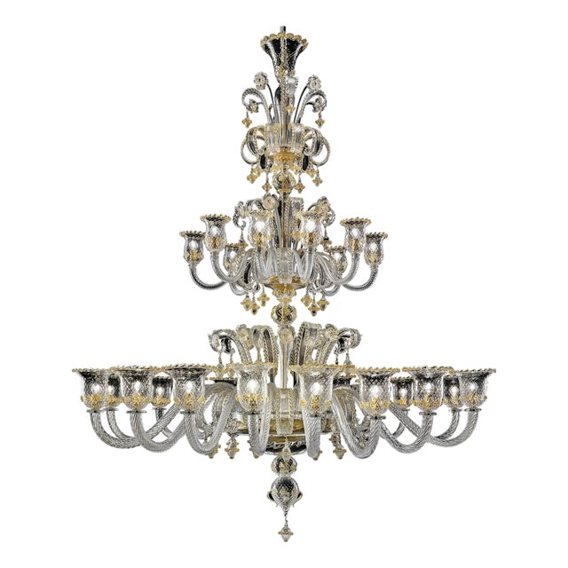 Murano Glass Chandelier in Venetian Design by Simoeng For Sale