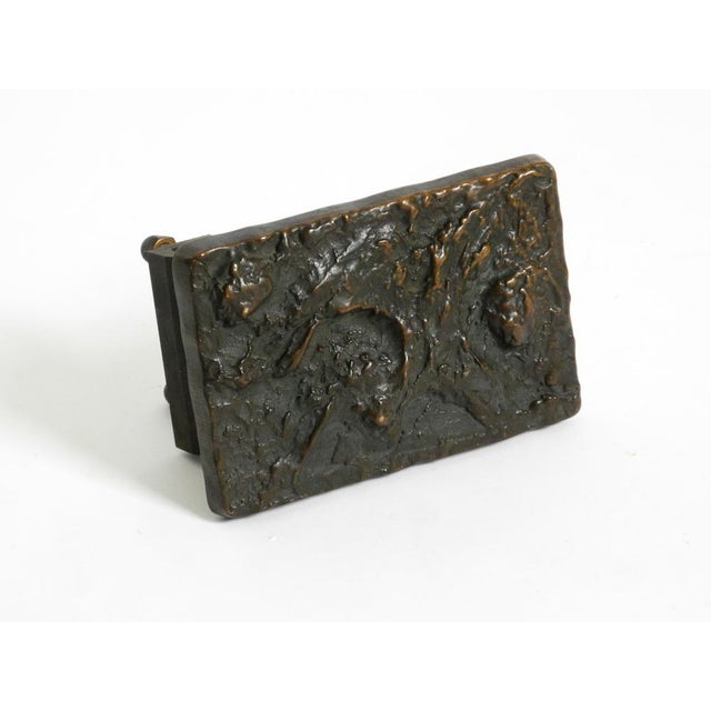 Large Brutalist Bronze Push Handle from Alpan, Germany, 1970s For Sale - Image 15 of 16