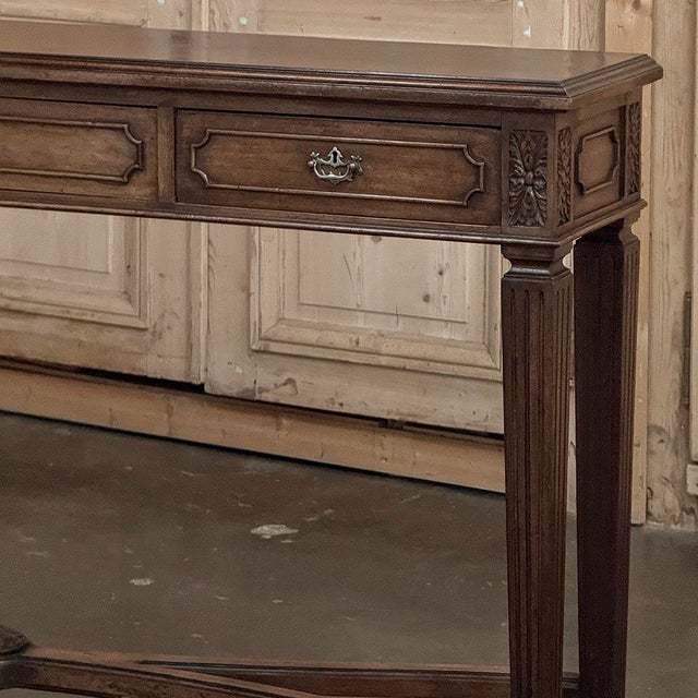 English Mahogany Neoclassical Console ~ Sofa Table For Sale - Image 13 of 18