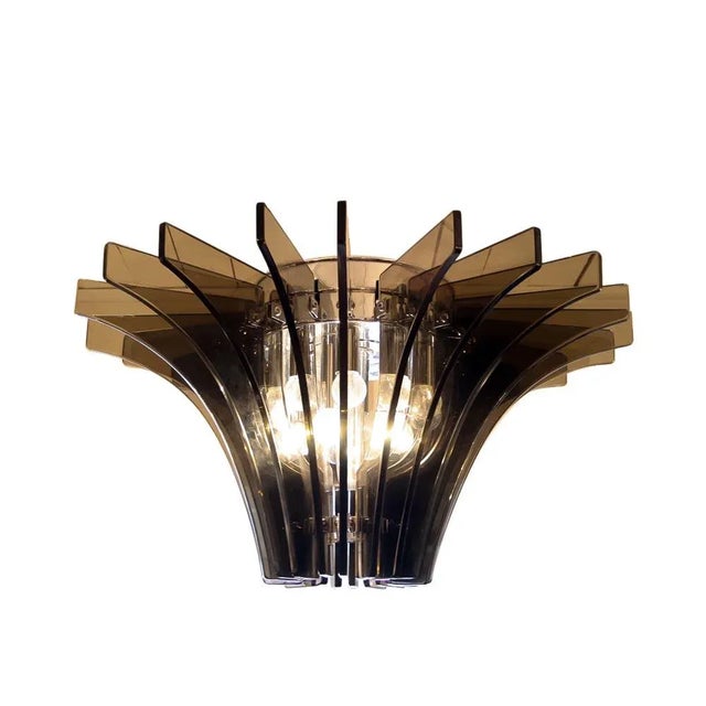 Fontana Arte Ceiling Lamp by Max Ingrand for Fontana Arte, 1960s For Sale - Image 4 of 6