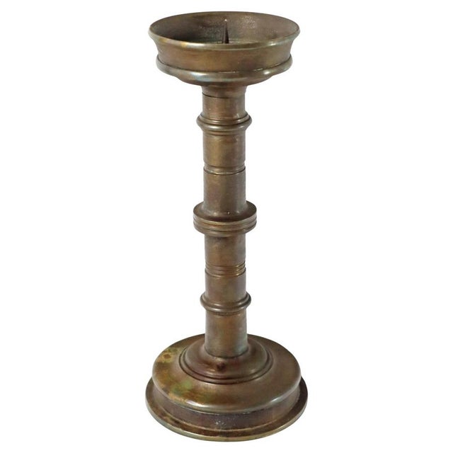 Large Art Deco Bronze Candleholder, Germany, 1930s For Sale - Image 13 of 13