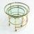 Brass Mid-Century Modern Solid Brass Faux Bamboo Expansion Folding Nesting Tables Set For Sale - Image 8 of 11