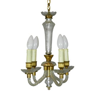 Murano Glass Chandelier, 1950s For Sale