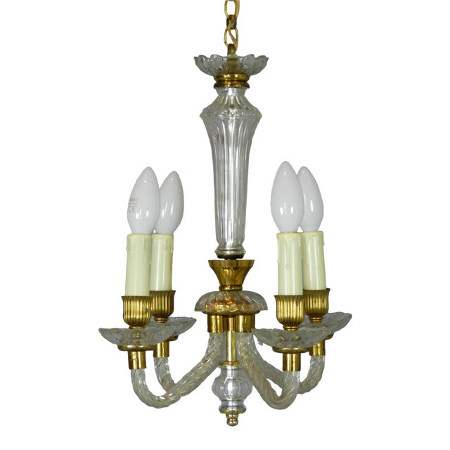 Murano Glass Chandelier, 1950s For Sale