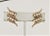 Gold Vintage 1964 Napier Book Piece Faux-Pearl Clip Earrings- 2 Pieces For Sale - Image 8 of 9