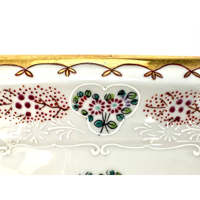 Chinoiserie Vintage Decorative Dish, Andrea by Sadek Japan For Sale - Image 3 of 11