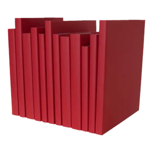 Decorative Books - Orchard Oversized Paper Wrapped Book Bundle - 1 Foot of Red Books