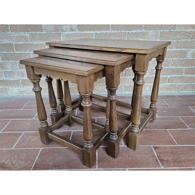 Nesting Tables, 1980s, Set of 3 For Sale - Image 13 of 13