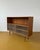 Vintage Danish Low Bookcase in Teak with Pleated Glass Doors, 1950s For Sale - Image 4 of 5