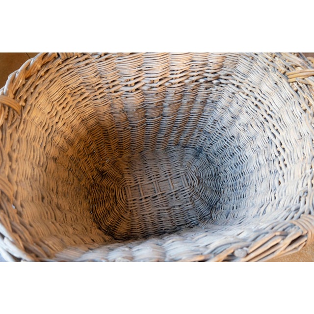 Early 20th Century French Wicker Grape Harvesting Basket For Sale - Image 10 of 10
