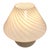 Vintage Murano Mushroom Table Lamp White Swirl Art Glass Decor For Sale - Image 9 of 12