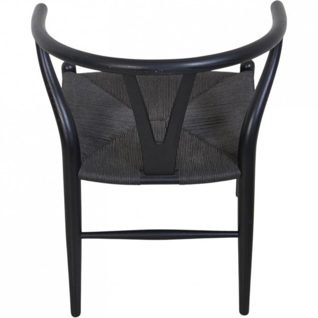 CH24 Wishbone Chairs in Black Lacquered Oak from Hans Wegner, 2000s, Set of 4 For Sale - Image 9 of 18