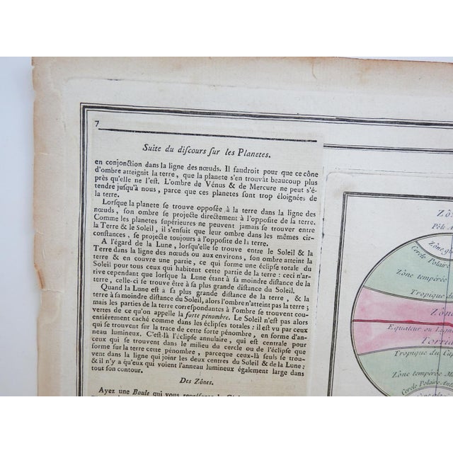 1766 Hand Colored French Climate Map of Earth For Sale - Image 10 of 11