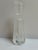 Vintage Hand Cut Thick Crystal Etched Satin Floral Scene Elegant Perfume Bottle For Sale - Image 4 of 13