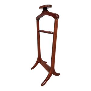 Late 20th Century Valet-Walnut-Spiral Rail