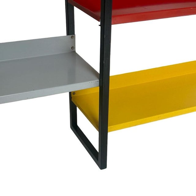 Brown Large Modulair Wall System in Multicolor Metal from Tomado Holland, Netherlands, 1960s For Sale - Image 8 of 10