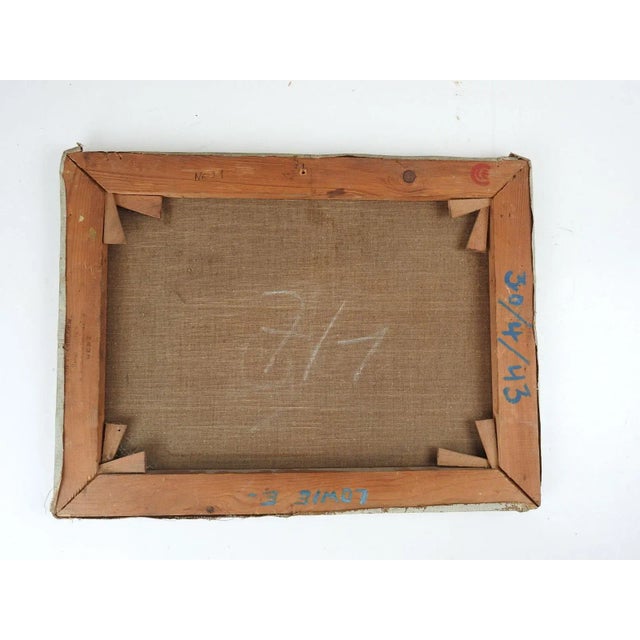 Vintage 1943 Impressionist Landscape Painting For Sale - Image 4 of 5