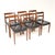 Mid-Century Modern Vintage Swedish Dining Chairs attributed to Nils Jonsson, 1960, Set of 6 For Sale - Image 3 of 9