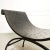 Brutalist Brutalist Curule-Form Iron and Faux Ostrich Scroll Arm Bench after Giacometti For Sale - Image 3 of 9