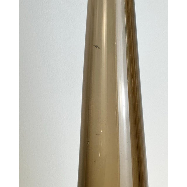 Brown Vase by Gunnar Nylund for Strömbergshyttan, 1960s, in Good conditions. Designed 1960 to 1969 This piece has an...