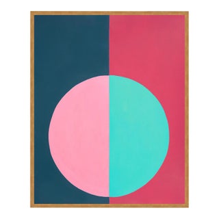 Pink & Blue Forever Medium Gold Framed Print by Stephanie Henderson For Sale