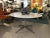 Florence Knoll Mid 20th Century Calacatta Marble Top Dining Table Attributed to Florence Knoll For Sale - Image 4 of 13