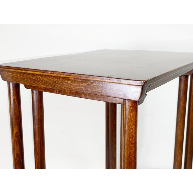Nesting Tables by Josef Hoffmann for Thonet, 1910s, Set of 2 For Sale - Image 3 of 15